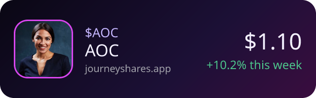 $AOC on Journey Shares