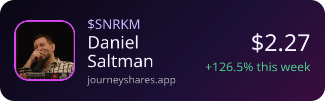 $SNRKM on Journey Shares