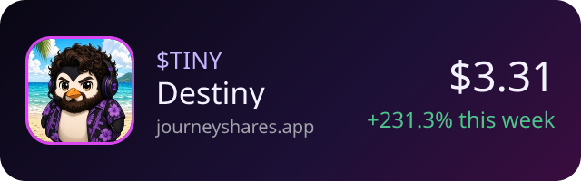 $TINY on Journey Shares