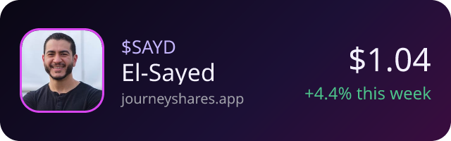$SAYD on Journey Shares