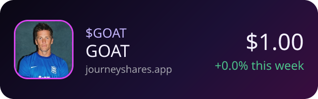 $GOAT on Journey Shares