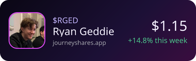 $RGED on Journey Shares